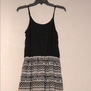 Black and white maxi dress